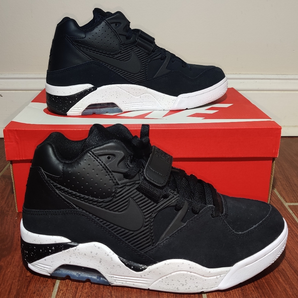 Nike Air Force 180-Barkley, Men's 9.5 US, Black-White, Retro, NWB